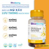  Viên uống Blissberry Purehealth Cholesterol Care K22 60 viên 