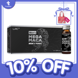  NƯỚC UỐNG TĂNG CƯỜNG SỨC KHỎE, SINH LỰC VÀ THỂ TRẠNG DÀNH CHO NAM GIỚI LAC MEN'S MEGA MACA (30ML X 10 CHAI) 