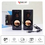  Loa Vi Tính 2.0 TOMATE TM111, loa âm thanh chân thực, Bass Mạnh Mẽ, Thiết Kế Đẹp mắt, nguồn Cổng USB Và Jack 3.5mm 