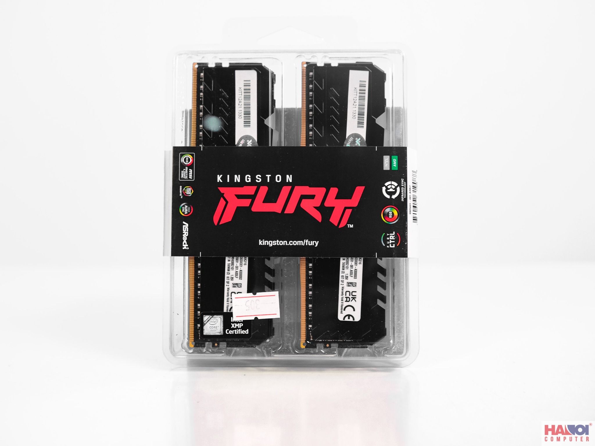  Ram máy tính Kingston 16GB 3200Mhz Fury  mới 