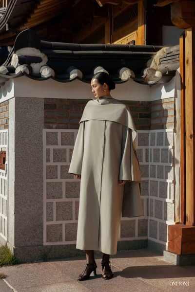  Áo Khoác Dài Cowl 