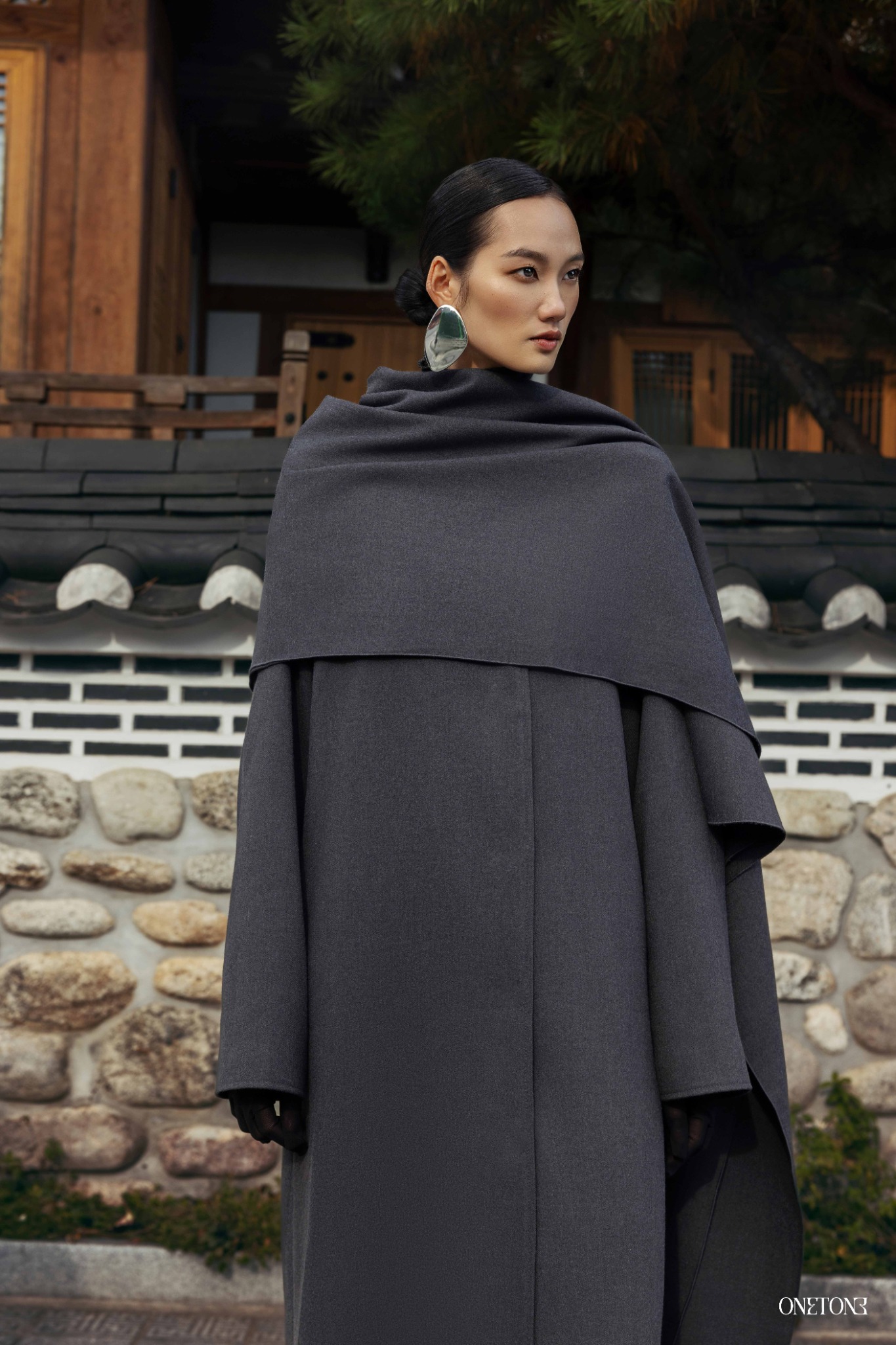 Áo Khoác Dài Cowl