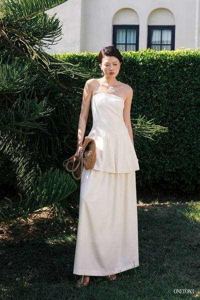  Chân Váy Midi Pleated 