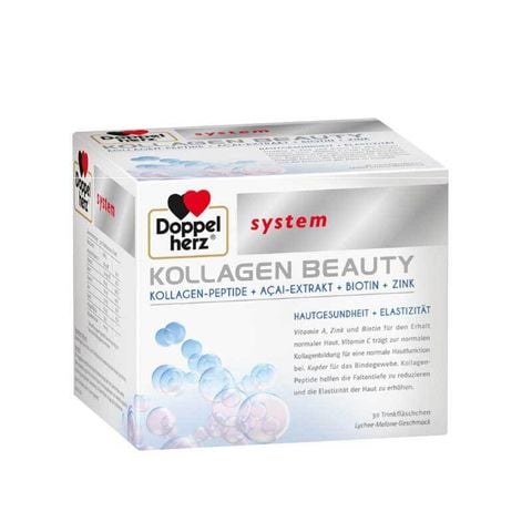  Collagen thuỷ phân Doppelherz System Kollagen Beauty Ampullen, 30ống x 25ml 