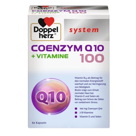  Viên nang Doppelherz System COENZYM Q10 100 + VITAMINE hộp 60 viên 
