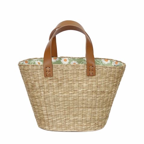 Túi Cói Quai Da Thời Trang Chu Du - Mini Basket Bag 