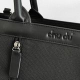  Túi Canvas Quai Da Thời Trang Nam Nữ Chu Du - Wipac Bag 15 Inches - Màu Đen 