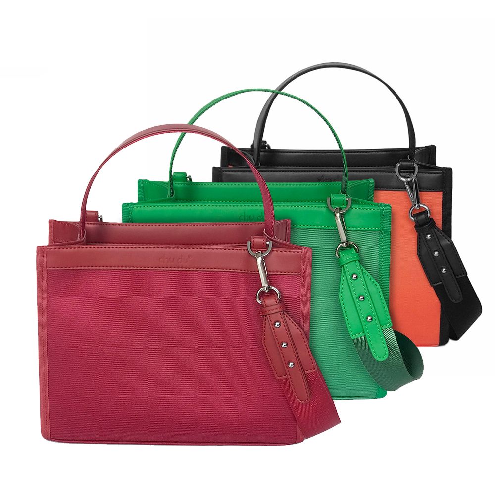  Combo Set 4 - Ba Túi Daily Canvas Quai Da Thời Trang Chu Du - Size Trung 