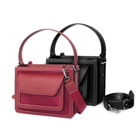  Combo Set 9 - Hai Túi Silence Canvas Quai Da Thời Trang Chu Du 