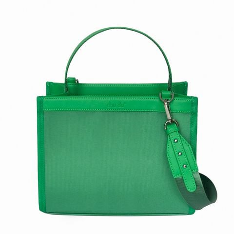  Túi Daily Canvas Quai Da Thời Trang Nam Nữ Chu Du - Màu Xanh Lá - Medium 