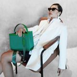  Túi Daily Canvas Quai Da Thời Trang Nam Nữ Chu Du - Màu Xanh Lá - Medium 