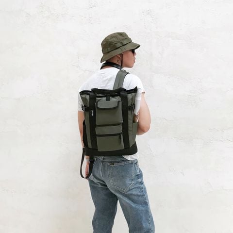  Túi The Totepack Thời Trang Nam Nữ Chu Du - Màu Xanh Rêu 