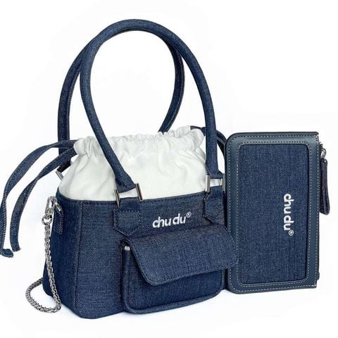  Combo Set 13 - Túi Và Ví Reclyed Flight Denim Thời Trang Chu Du 