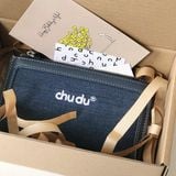  Ví Cầm Tay Recycled Flight Denim Thời Trang Nữ Chu Du 