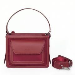  Túi Silence Canvas Quai Da Thời Trang Nam Nữ Chu Du - Màu Đỏ Đô 