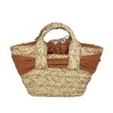  Túi Cói TieBow Basket Thời Trang Nữ Chu Du - Nơ Cam 