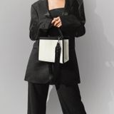  Túi Daily Canvas Quai Da Thời Trang Nam Nữ Chu Du - Màu Trắng Kem - Size Vừa 