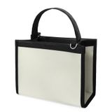  Túi Daily Canvas Quai Da Thời Trang Nam Nữ Chu Du - Màu Trắng Kem - Size Vừa 