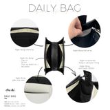  Túi Daily Canvas Quai Da Thời Trang Nam Nữ Chu Du - Màu Xám - Medium 