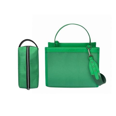  Combo Set 11 - Túi Daily Và Bread Zipper Canvas Quai Da Thời Trang Chu Du - Size Trung 