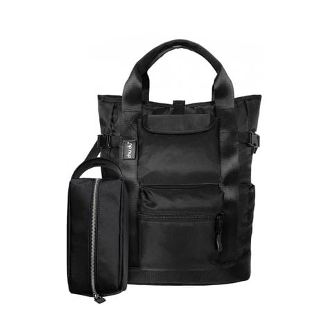  Combo Set 12 - The Totepack Và Bread Zipper Canvas Quai Da Thời Trang Chu Du 