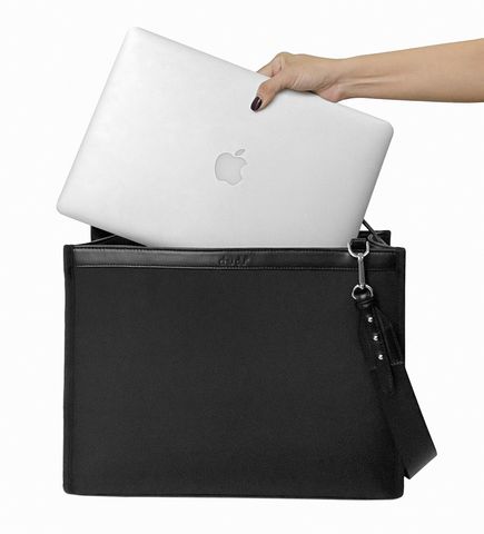  Túi Daily Canvas Quai Da Thời Trang Nam Nữ Chu Du - Màu Đen - Large 