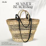  Túi Lục Bình Quai Da Thời Trang Chu Du - Summer Beach Bag - Ver 1 