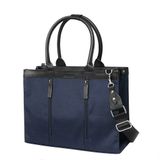 Túi Canvas Quai Da Thời Trang Nam Nữ Chu Du - Wipac Bag 13 Inches - Màu Xanh Navy 