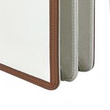  Túi Canvas Quai Da Thời Trang Nam Nữ Chu Du - Letter Bag 13 Inches - Màu Trắng 