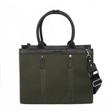  Túi Canvas Quai Da Thời Trang Nam Nữ Chu Du - Wipac Bag 13 Inches - Màu Xanh Rêu - Phiên Bản Cũ 