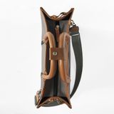  Túi Canvas Quai Da Thời Trang Nam Nữ Chu Du - Wipac Bag 15 Inches - Màu Xám 