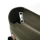  Túi Tote Canvas Quai Da Thời Trang Nam Nữ Chu Du - August Bag - Màu Xanh Rêu 15 Inches 