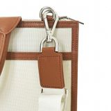  Túi Canvas Quai Da Thời Trang Nam Nữ Chu Du - Letter Bag 13 Inches - Màu Trắng 