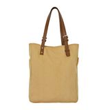  Túi Tote Canvas Quai Da Thời Trang Nam Nữ Chu Du - August Bag - Màu Vàng 15 Inches 