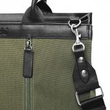  Túi Canvas Quai Da Thời Trang Nam Nữ Chu Du - Wipac Bag 13 Inches - Màu Xanh Rêu - Phiên Bản Cũ 