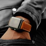  Dây Da Đồng Hồ Apple Thời Trang Cao Cấp Nam-Nữ Chu Du - Da Bò - Màu Nâu 