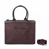  Túi Canvas Quai Da Thời Trang Nam Nữ Chu Du - Wipac Bag 13 Inches - Màu Nâu Đậm 