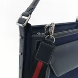  Túi Canvas Silence Quai Da Thời Trang Nam Nữ Chu Du - Màu Xanh Navy - Size Trung 