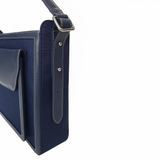  Túi Canvas Silence Quai Da Thời Trang Nam Nữ Chu Du - Màu Xanh Navy - Size Trung 