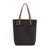  Túi Tote Canvas Quai Da Thời Trang Nam Nữ Chu Du - August Bag - Nâu Sậm 15 Inches 