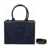  Túi Canvas Quai Da Thời Trang Nam Nữ Chu Du - Wipac Bag 13 Inches - Màu Xanh Navy 