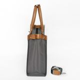  Túi Canvas Quai Da Thời Trang Nam Nữ Chu Du - Wipac Bag 13 Inches - Màu Xám 