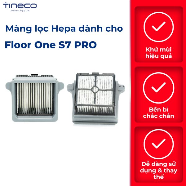 BỘ LỌC HEPA DÀNH CHO MÁY HÚT BỤI LAU SÀN TINECO S7 PRO (CHIẾC) – HÀNG CHÍNH HÃNG