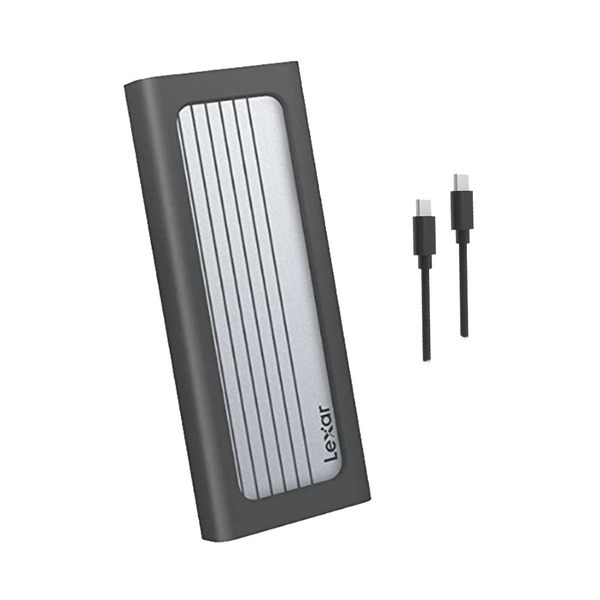  Box di động SSD M.2 PCIe NVMe Gen3x4 / Gen4x4 Type-C Lexar E6 LPAE06N-RNBNG 