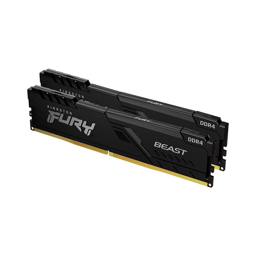 RAM DESKTOP KINGSTON FURY BEAST (KF432C16BBK2/16) 16GB (2X8GB) DDR4 3200MHZ 