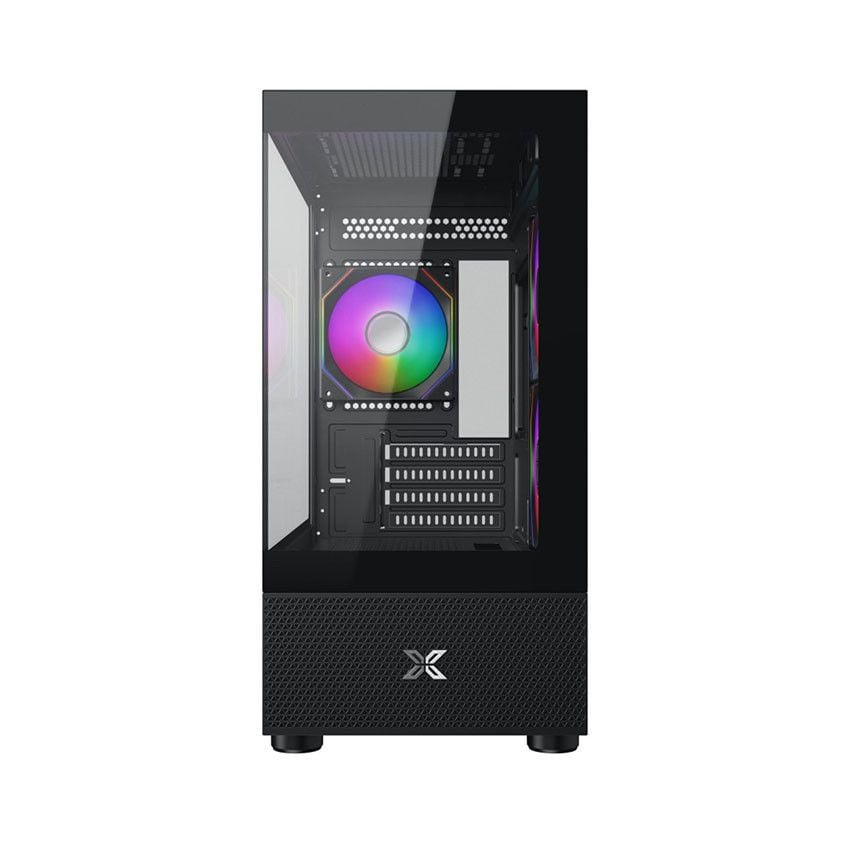 Case Xigmatek Alphard M 3GF | Black - White  ( (MATX/MID TOWER/MÀU ĐEN- TRẮNG /3 FAN VÔ CỰC)