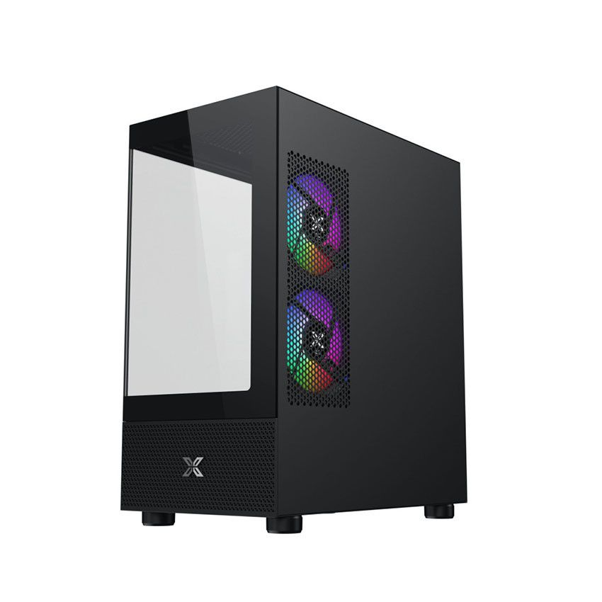 Case Xigmatek Alphard M 3GF | Black - White  ( (MATX/MID TOWER/MÀU ĐEN- TRẮNG /3 FAN VÔ CỰC)