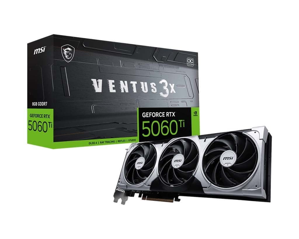 Card màn hình MSI GeForce RTX 5060 Ti 8G VENTUS 3X OC