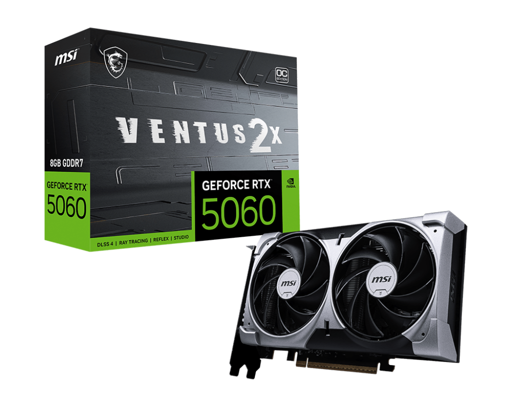 Card màn hình MSI RTX 5060 8GB VENTUS 2X OC