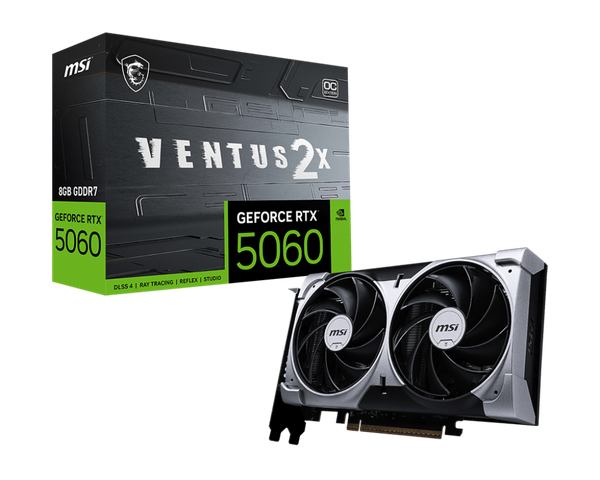  Card màn hình MSI RTX 5060 8GB VENTUS 2X OC 